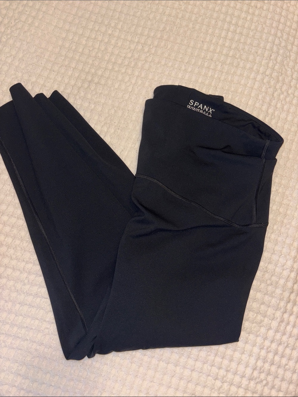 SPANX Black High-Waist Sculpting Ponte Leggings